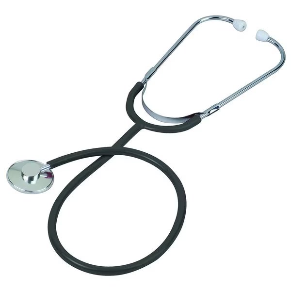 Prism Aluminum Single Head Nurse Stethoscope, Black, Boxed, Veridian Healthcare, Mfr#: 05-12301